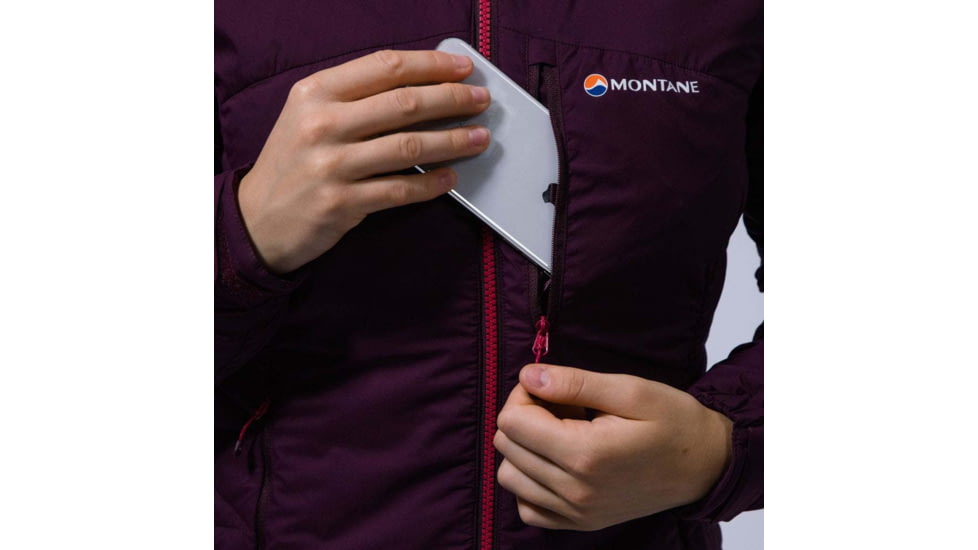 Montane Fluxmatic Jacket - Womens, Saskatoon Berry, Medium, FFXMJSASM08