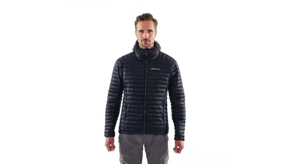 Montane Flylite Down Jacket - Mens, Black, Small, MFLYJBLAB10