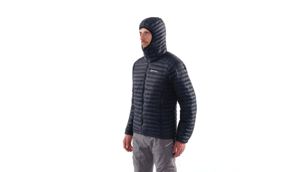 Montane Flylite Down Jacket - Mens, Black, Small, MFLYJBLAB10