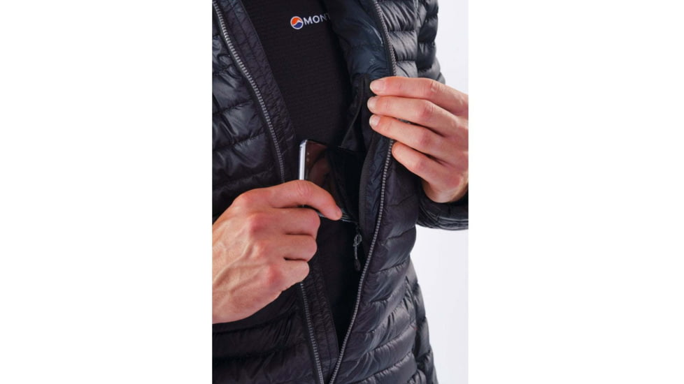 Montane Flylite Down Jacket - Mens, Black, Small, MFLYJBLAB10
