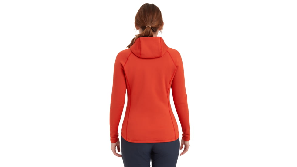 Montane Fury Hoodie - Womens, Saffron Red, Large, FFRYHSAFN16