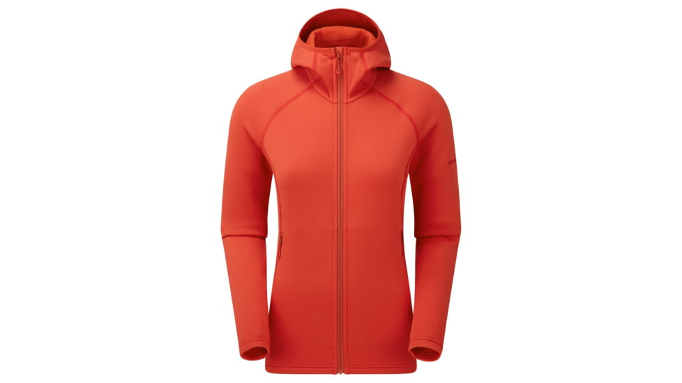 Montane Fury Hoodie - Womens, Saffron Red, Large, FFRYHSAFN16