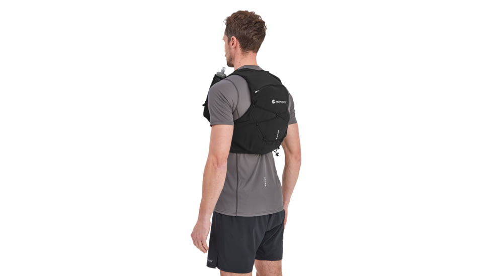 Montane Gecko VP 12 + Vests, Black, Medium, PGP12BLAM15