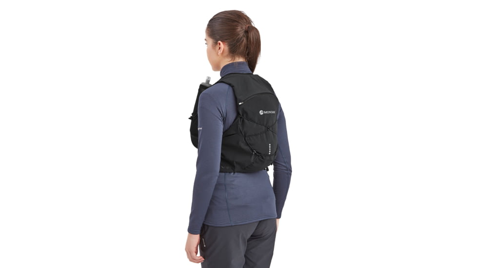 Montane Gecko VP 12 + Vests, Black, Medium, PGP12BLAM15