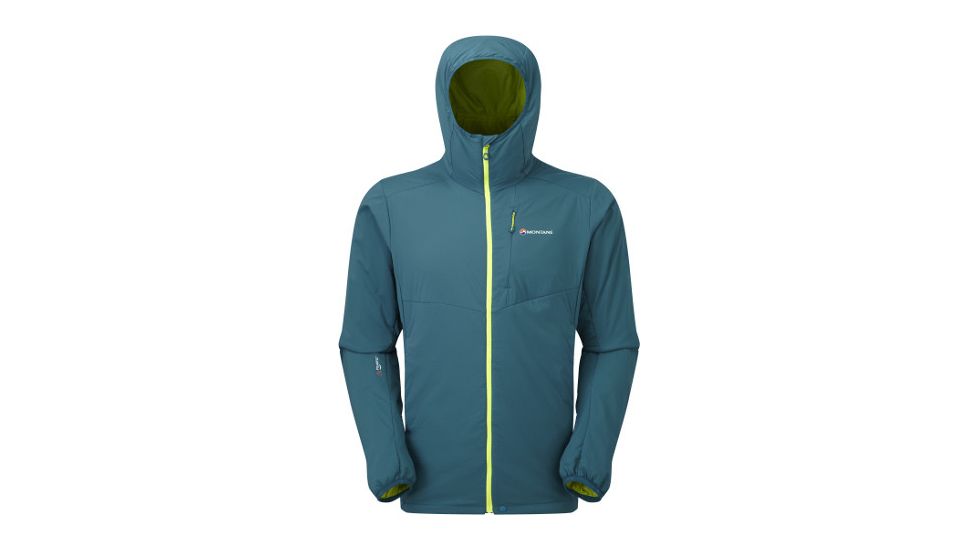 Montane Halogen Alpha Jacket-Zanskar Blue/Wild Lime-Medium