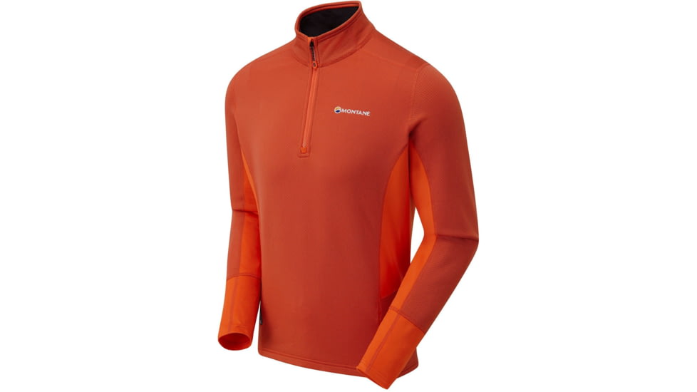 Montane Iridium Hybrid Pull-On Jacket - Mens, Firefly Orange, Medium, MIHPOFIRM6