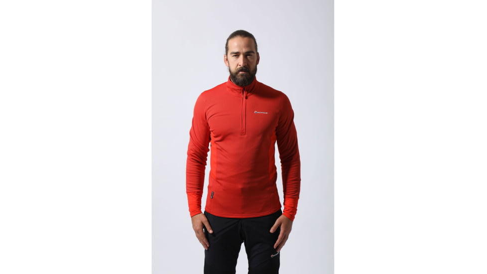 Montane Iridium Hybrid Pull-On Jacket - Mens, Firefly Orange, Medium, MIHPOFIRM6