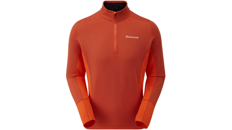 Montane Iridium Hybrid Pull-On Jacket - Mens, Firefly Orange, Medium, MIHPOFIRM6