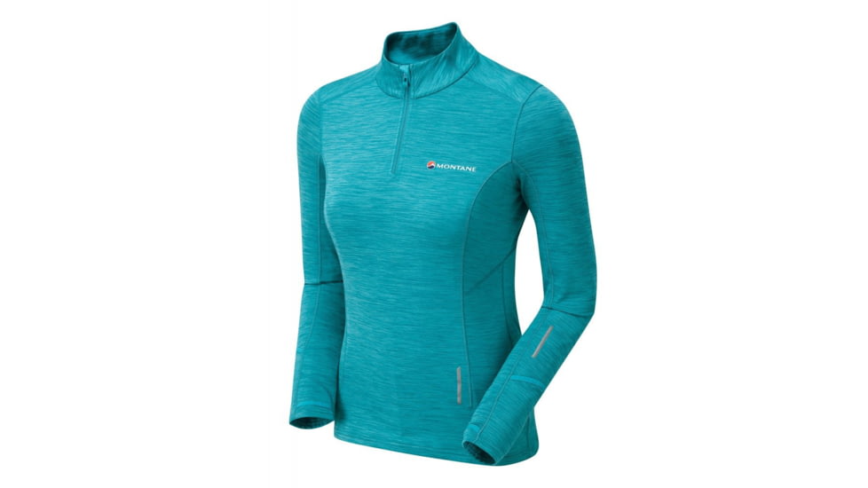 Montane Katla Pull-On Midlayer - Womens, Cerulean Blue, Extra Small, FKAPOCERA6