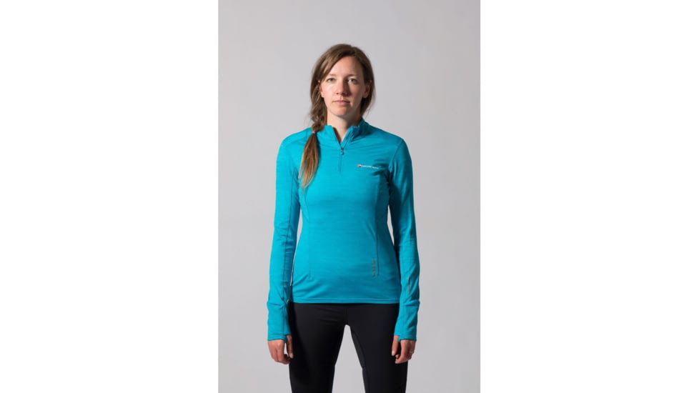Montane Katla Pull-On Midlayer - Womens, Cerulean Blue, Extra Small, FKAPOCERA6