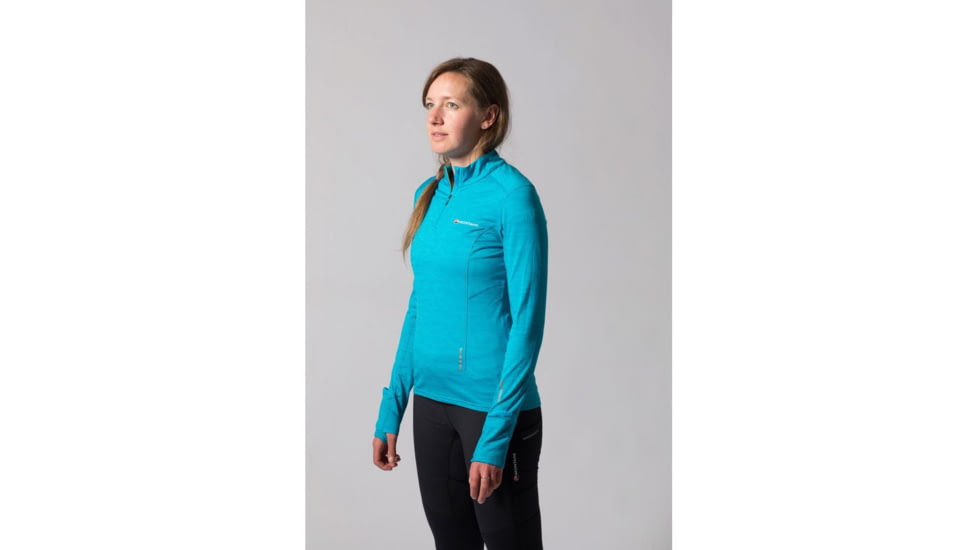 Montane Katla Pull-On Midlayer - Womens, Cerulean Blue, Extra Small, FKAPOCERA6
