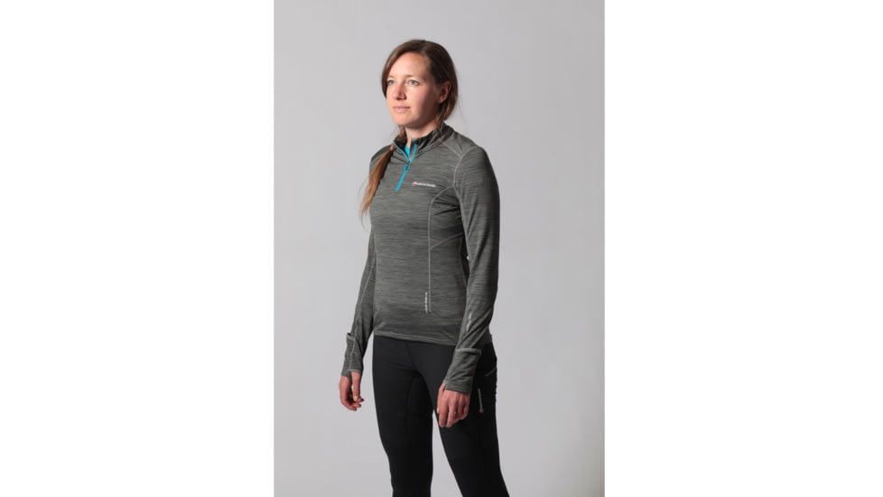 Montane Katla Pull-On Midlayer - Womens, Stratus Grey, Extra Small, FKAPOSTRA6