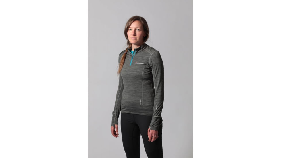 Montane Katla Pull-On Midlayer - Womens, Stratus Grey, Extra Small, FKAPOSTRA6