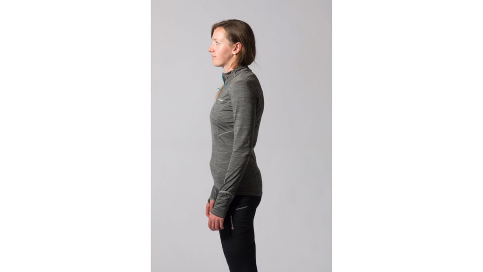 Montane Katla Pull-On Midlayer - Womens, Stratus Grey, Extra Small, FKAPOSTRA6