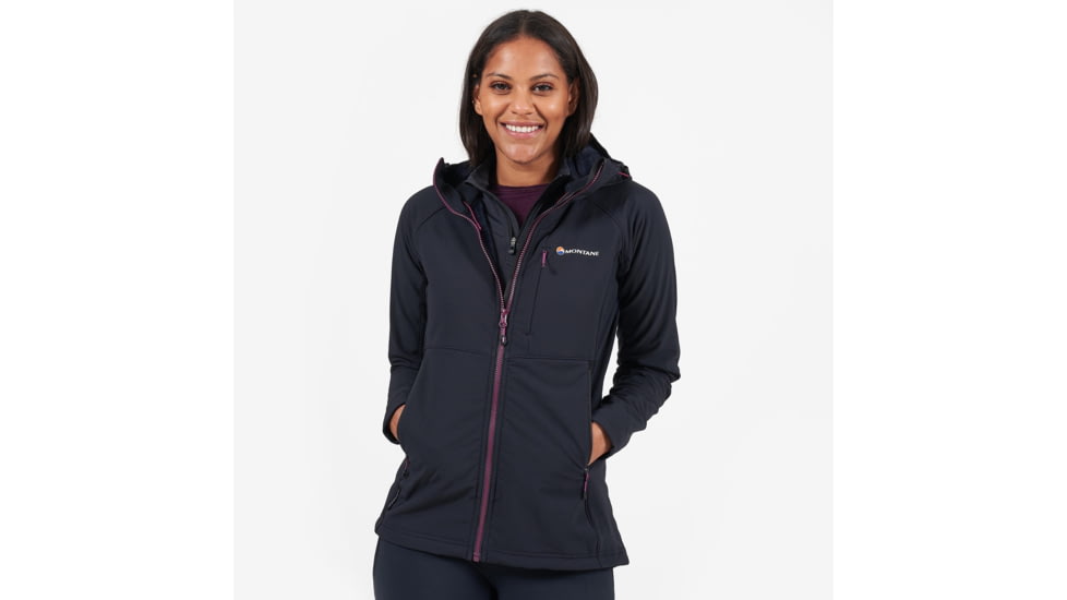 Montane Krypton Hoodie - Womens, Black, UK16/EUR42/US12/XL, FKRYHBLAX12