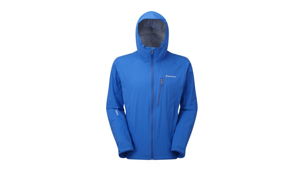 Montane Minimus Stretch Jacket - Men's-Electric Blue/Authentic Orange-Medium