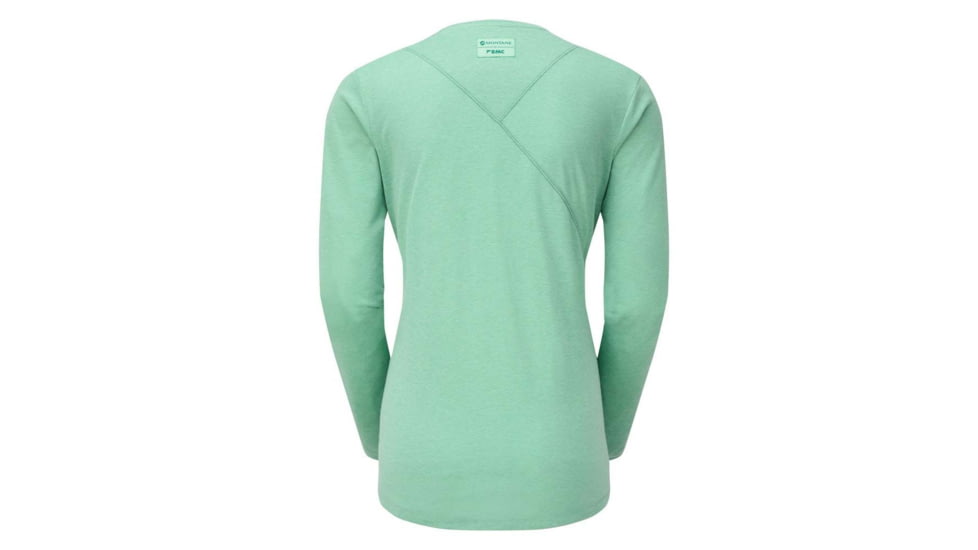 Montane Mono Long Sleeve T-Shirt - Womens, Matcha Green, Extra Large, FMNLSMATX09