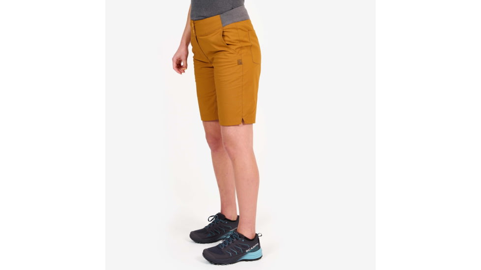 Montane On-Sight Shorts 2.0 - Womens, Inca Gold, Small, FOSSHINCB13