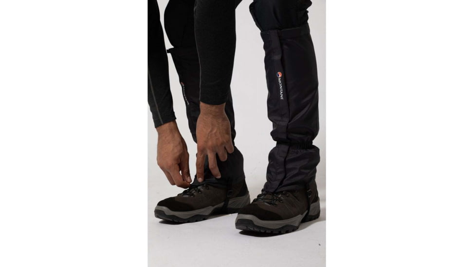 Montane Outflow Gaiter, Black, Small, AOFGABLAB08
