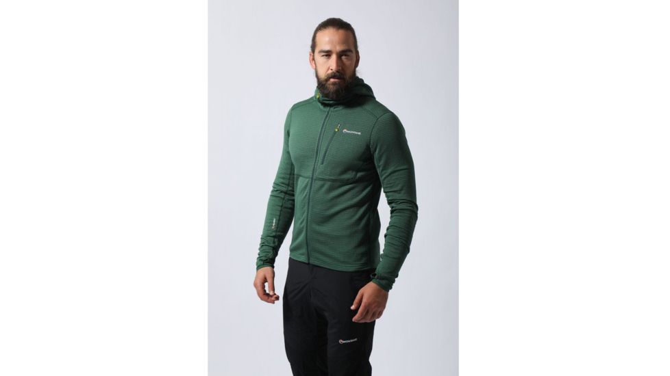 Montane Power Up Hoodie - Mens, Arbor Green, Medium, MPUHOARBM6