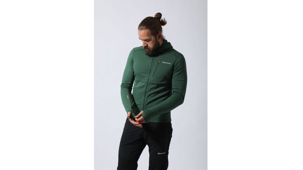 Montane Power Up Hoodie - Mens, Arbor Green, Medium, MPUHOARBM6