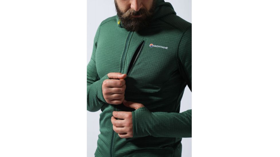 Montane Power Up Hoodie - Mens, Arbor Green, Medium, MPUHOARBM6
