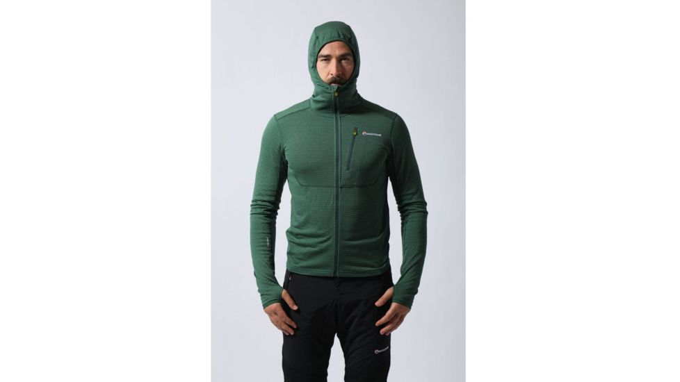 Montane Power Up Hoodie - Mens, Arbor Green, Medium, MPUHOARBM6