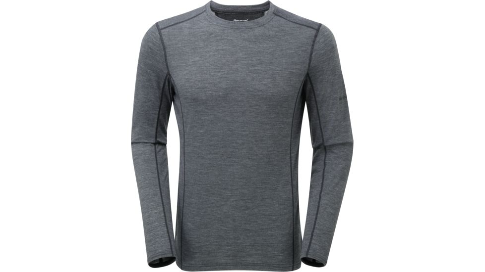 Montane Primino 140g Long Sleeve Crew Neck - Men's-Black-Large