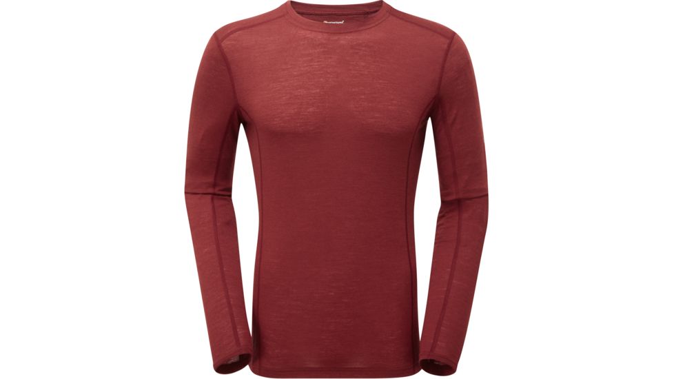 Montane Primino 140g Long Sleeve Crew Neck - Men's-Redwood-Small