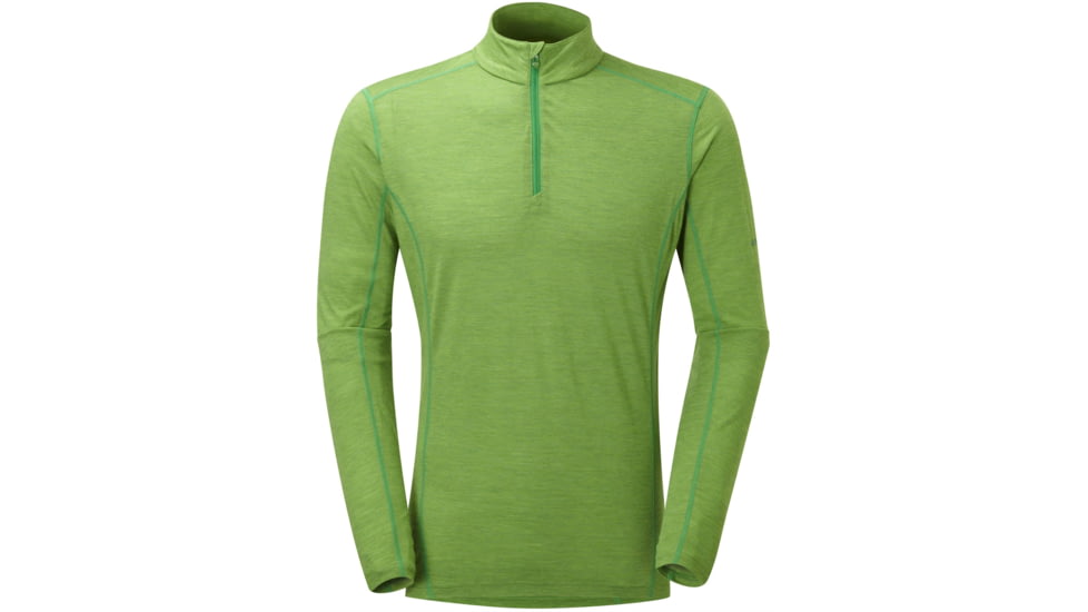 Montane Primino 140g Zip Neck - Men's -Aurora Green-Large