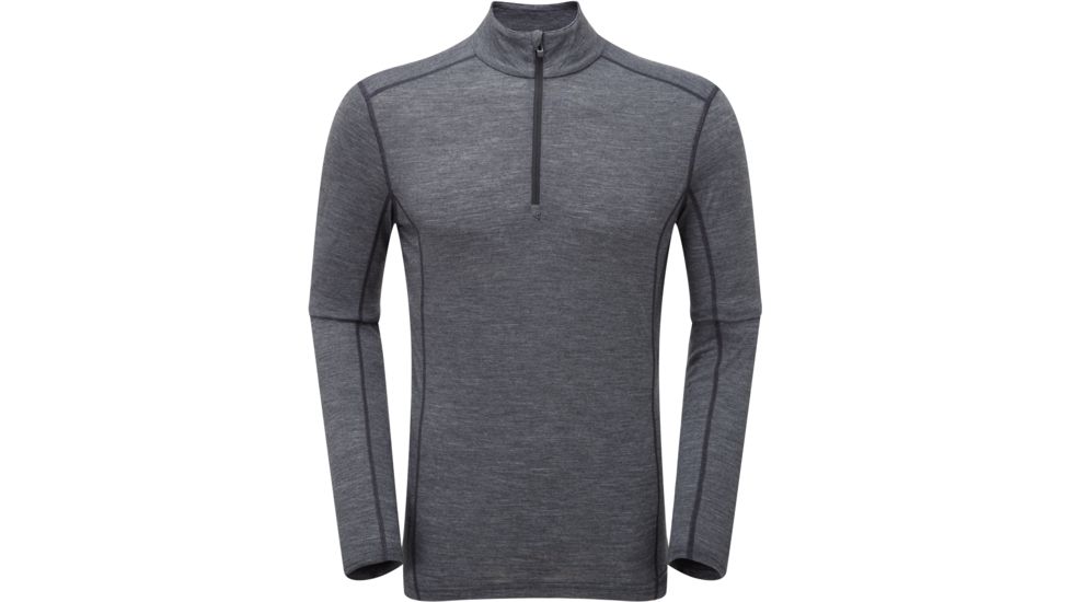 Montane Primino 140g Zip Neck - Men's -Black-Large