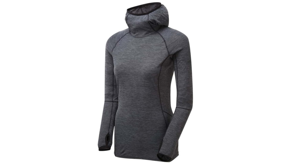 Montane Primino Hybrid Hoodie - Womens, Black, Medium, FPHHOBLAM08