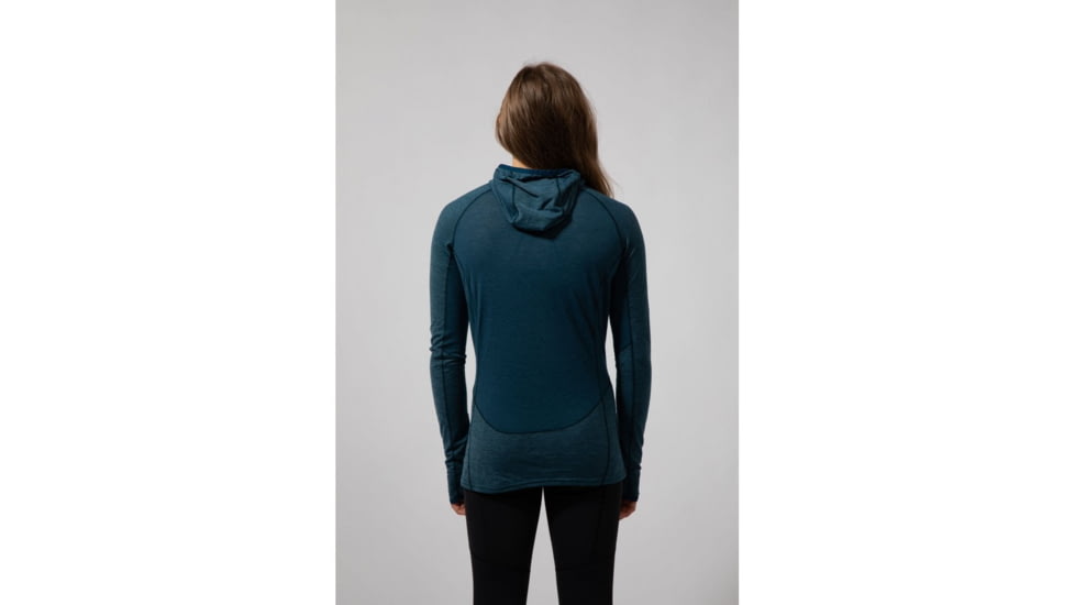 Montane Primino Hybrid Hoodie - Womens, Narwhal Blue, Extra Small, FPHHONARA08