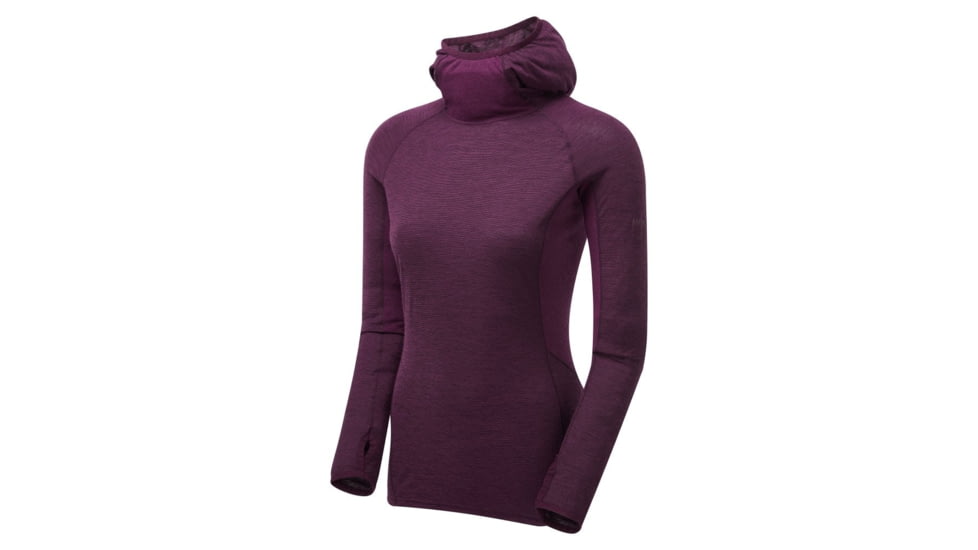 Montane Primino Hybrid Hoodie - Womens, Saskatoon Berry, Medium, FPHHOSASM08