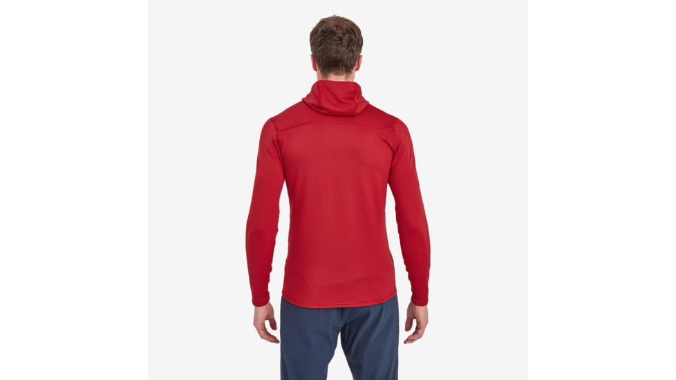 Montane Protium Lite Hooded Pull On Fleece - Men's, Extra Large, Acer Red, MPRLHACRX15