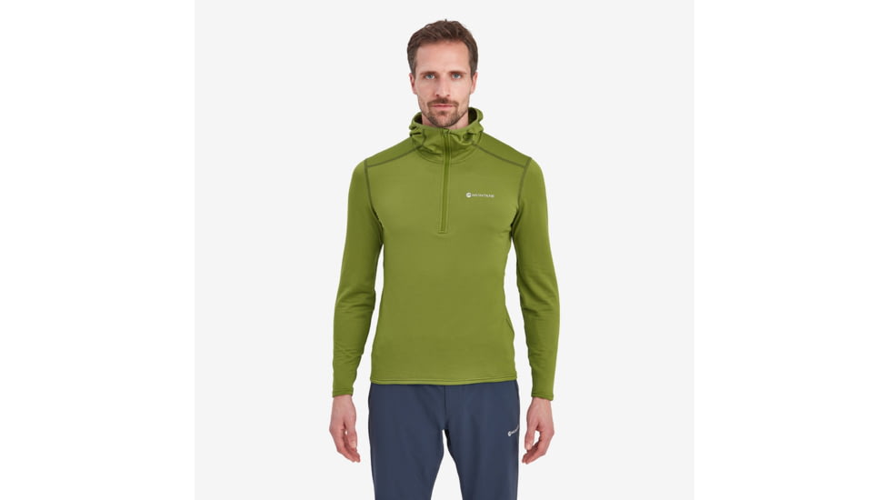 Montane Protium Lite Hooded Pull On Fleece - Men's, Large, Alder Green, MPRLHALGN15