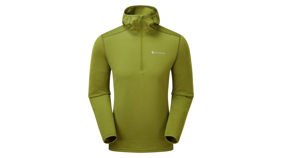 Montane Protium Lite Hooded Pull On Fleece - Men's, Large, Alder Green, MPRLHALGN15