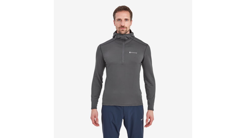 Montane Protium Lite Hooded Pull On Fleece - Men's, Large, Slate, MPRLHSLAN15