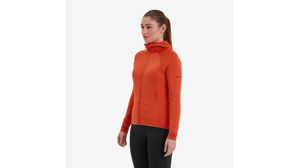 Montane Protium Lite Hoodie - Womens, Saffron Red, Small, FPOLHSAFB17