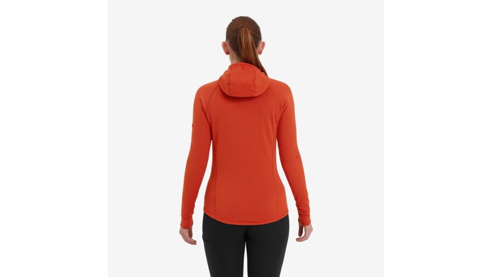 Montane Protium Lite Hoodie - Womens, Saffron Red, Small, FPOLHSAFB17
