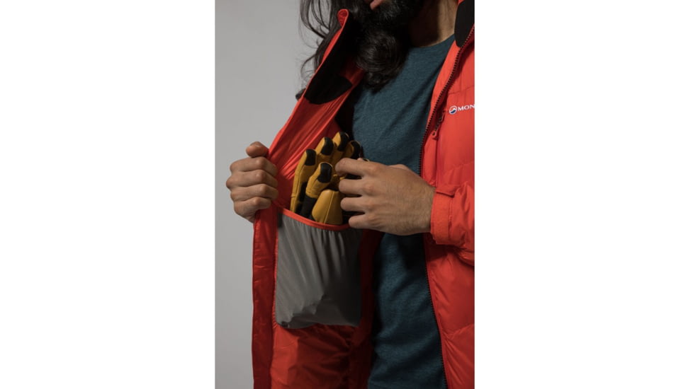 Montane Resolute Down Jacket - Mens, Firefly Orange, Small, MREDJFIRB08