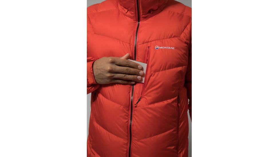 Montane Resolute Down Jacket - Mens, Firefly Orange, Small, MREDJFIRB08