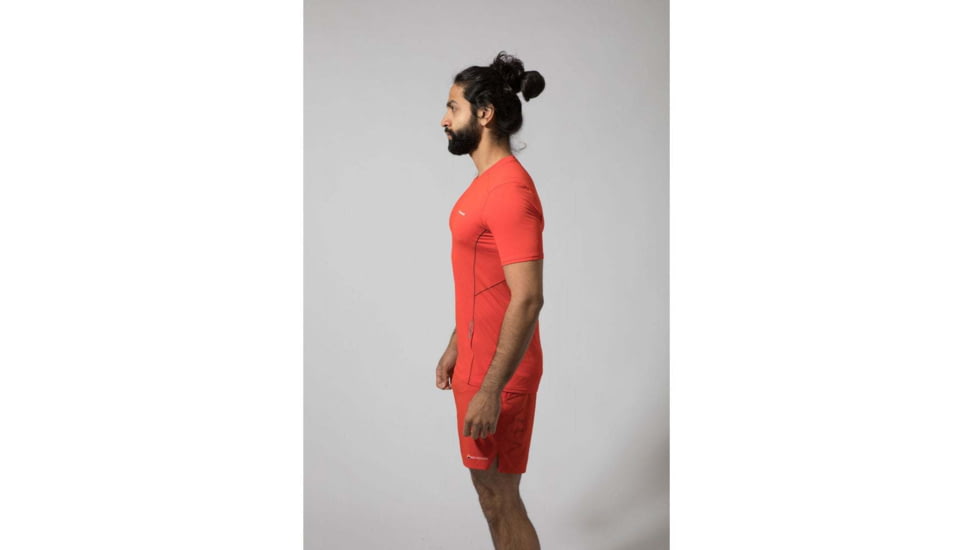 Montane Sabre T-Shirt - Mens, Flag Red, Extra Small, MSBTSFLAA09