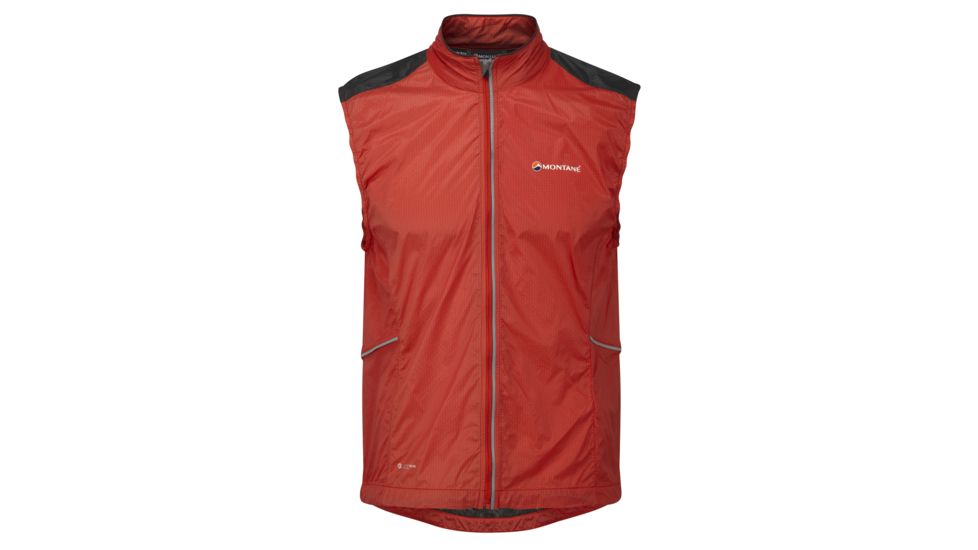Montane SlipStream Gillet Jacket Men's-Alpine Red-Medium