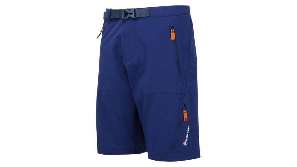 Montane Terra Alpine Shorts - Men's-X-Large-Antarctic Blue/Tangerine