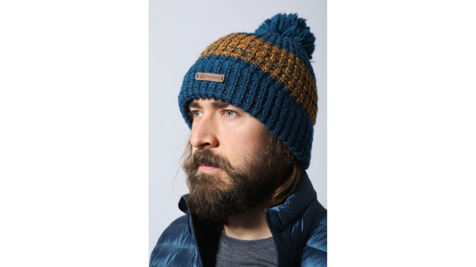 Montane Top Out Bobble Beanie, Narwhal Blue, ONE SIZE, HTOBBNARO6