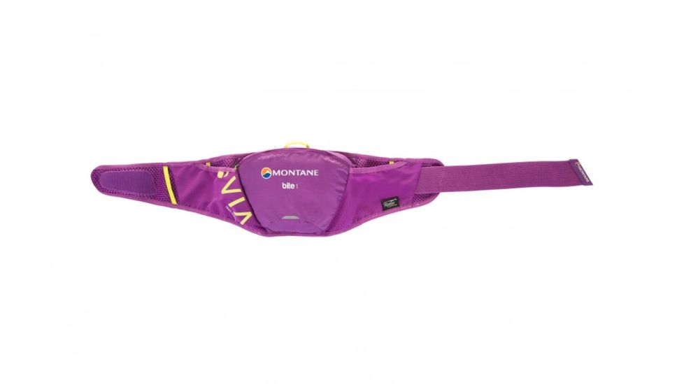 Montane Via Bite 1 Hydration Belt-Dahlia/Laser Green-One Size