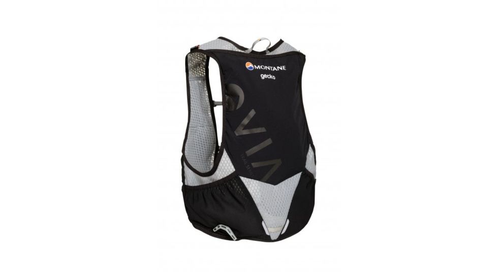 Montane Via Gecko Vest Trail Running Pack, Black, Small/Medium, PGEVEBLAB07