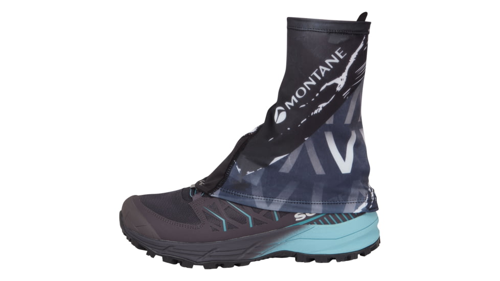 Montane Via Sock-It Gaiter, Black, Medium/Large, ASIGABLAM12