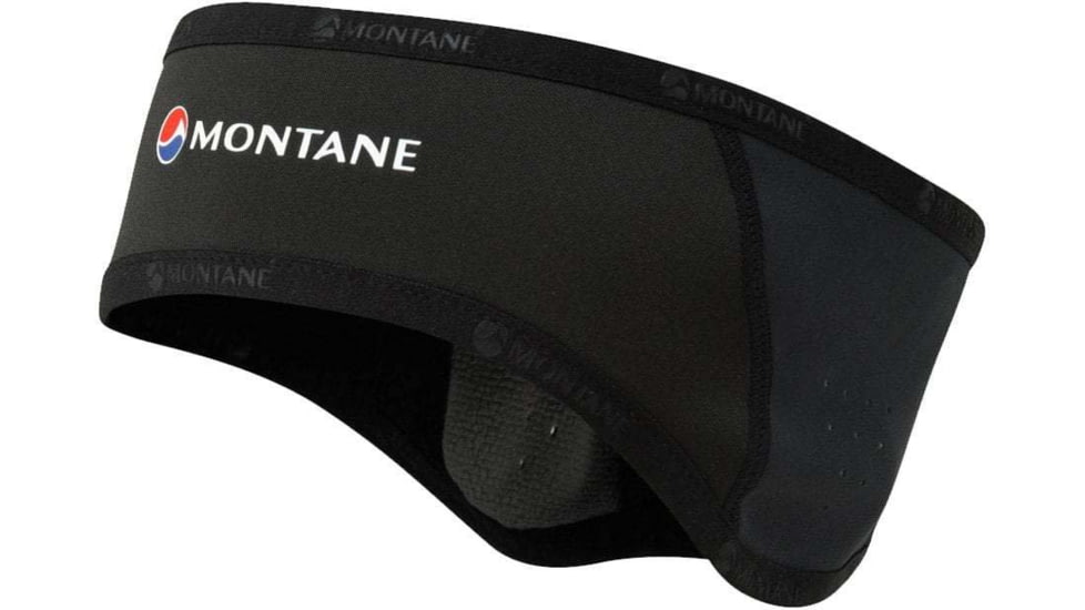 Montane Windjammer Rock Headband, Black, ONE SIZE, HWRBABLAO4